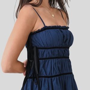 NWT Ciao Lucia Women's Blue Elettra Dress Size S